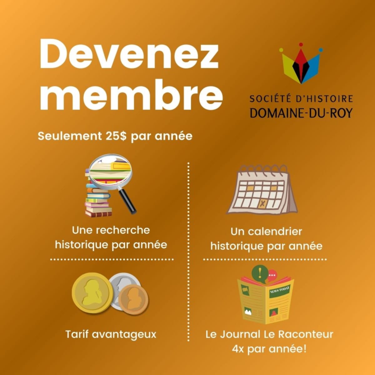 Devenez membre société d'histoire