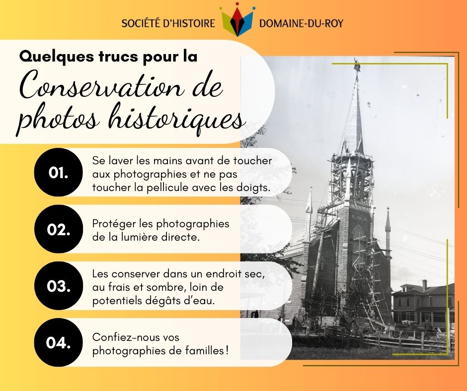 Quelques trucs pour la conservation des photographies historiques - Centre d’archives et Société d’Histoire Domaine-du-Roy